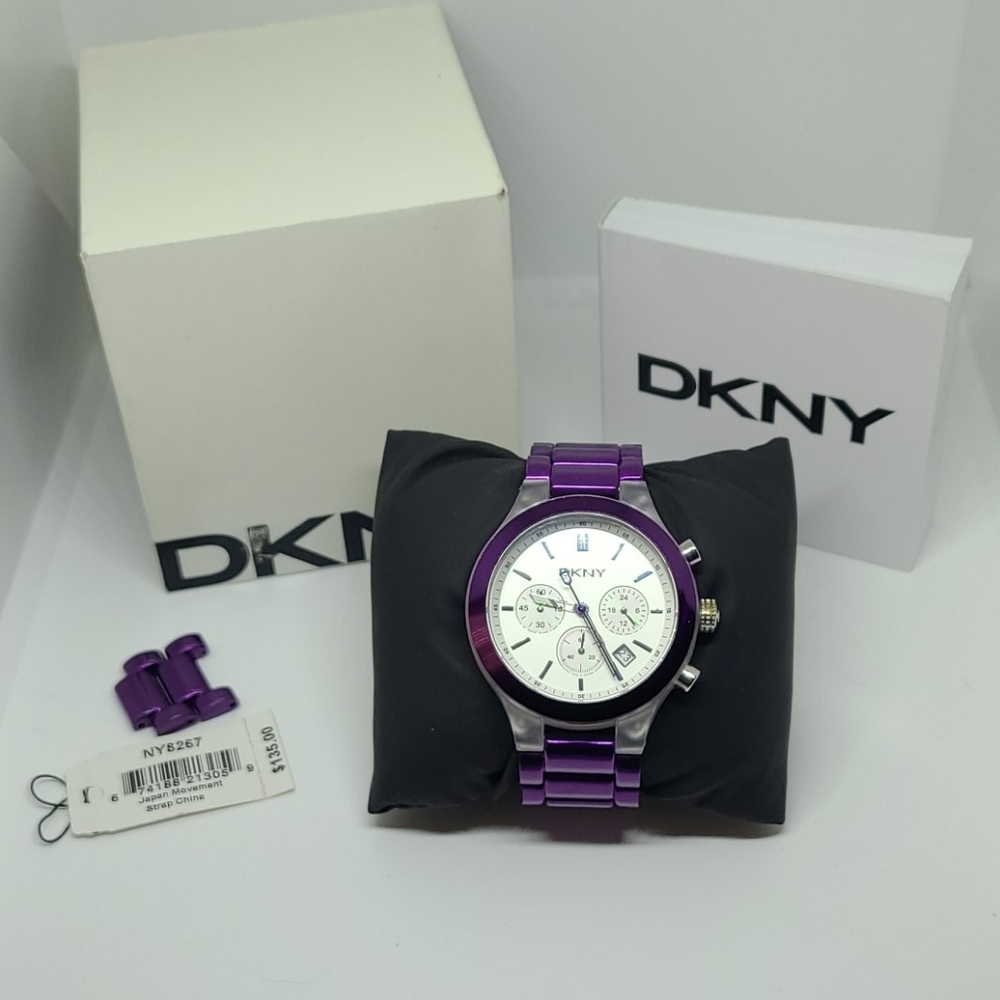 DKNY Ladies Japan movement purple watch NY8267